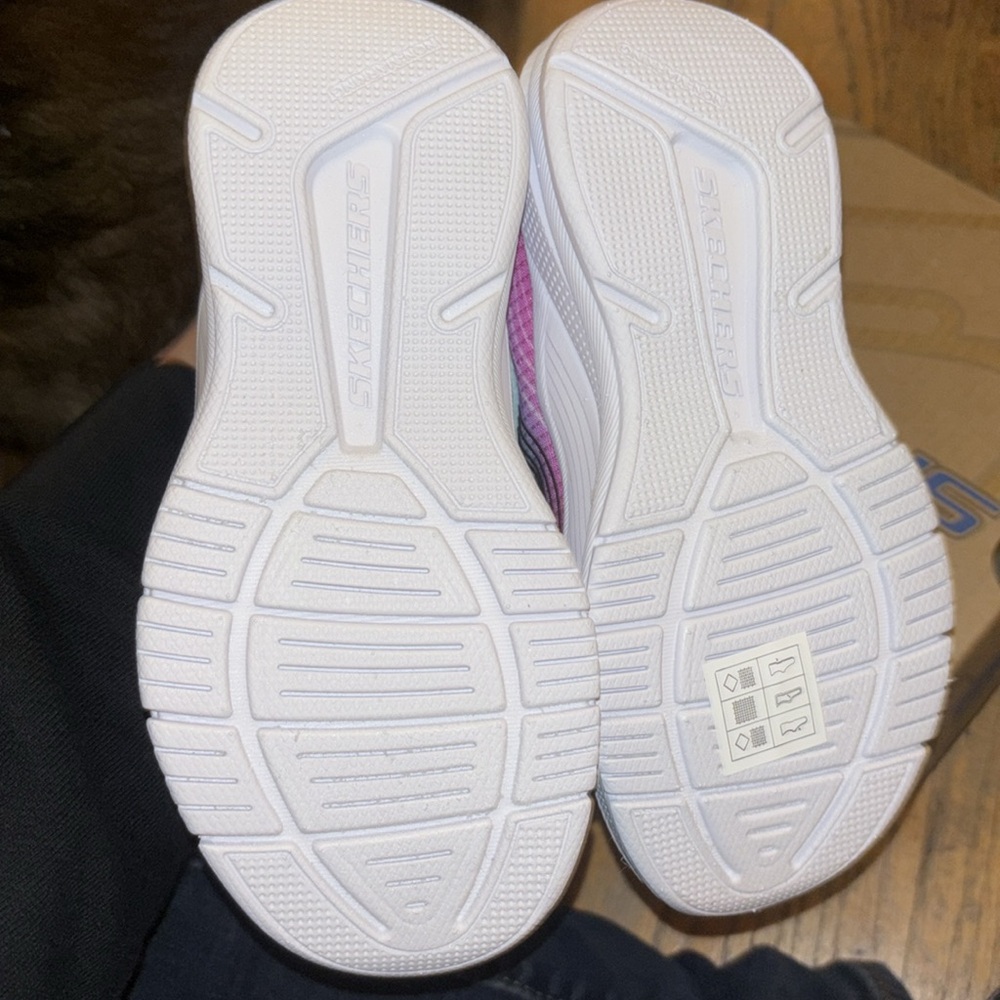 Skechers 303575L AQPR microspec advance sneakers aqua purple - Picture 3 of 6